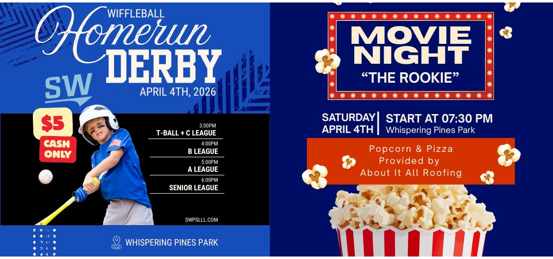 Spring Movie Night and Home Run Derby!